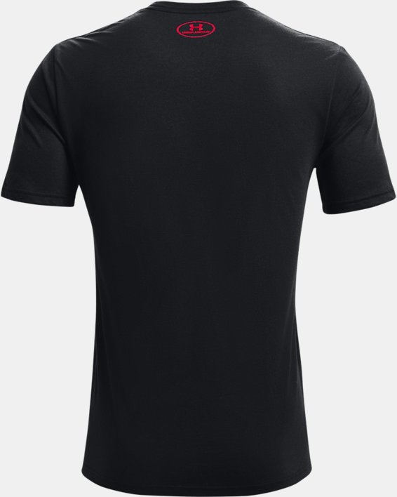 Men's UA Boxed Logo Outline Short Sleeve, Black, pdpMainDesktop image number 5